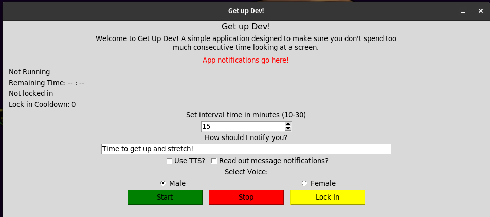 Image of Get Up Dev UI